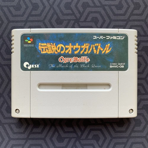 Ogre Battle The March of the Black Queen SHVC-006 Super Famicom Japan Import