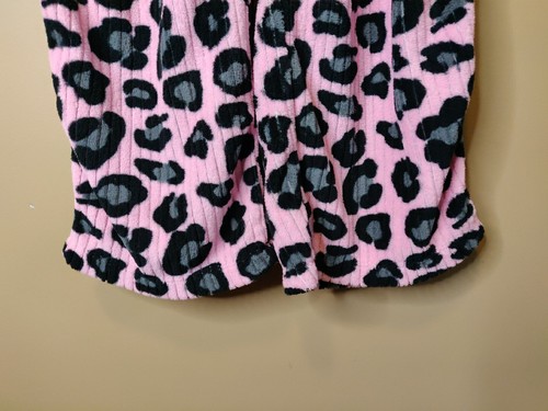 Faded Glory women XL(16-18) 38 x 27 fleece lounge pants pink black elastic waist - Picture 5 of 7