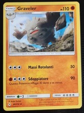 GRAVELER 88/214 in Italiano POKEMON SOLE LUNA Legami Inossidabili