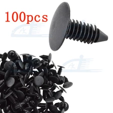 100pcs Nylon Retainer Clips Christmas Tree Fasteners for 8mm GM 1595864 1605396