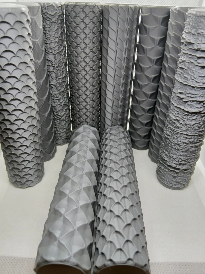 3DPRINTSTUDIO Polymer Clay Texture Roller Wargaming Scales and Armour Covering Patterns