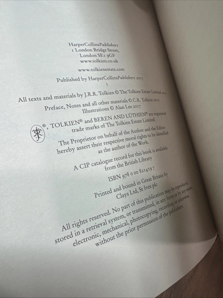 Beren and Luthien | J.R.R. Толкин (подписанное издание) - Изображение 4 из 4