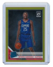 2019/20 Panini Donruss Optic Rated Rookie Mfiondu Kabengele Gold Prizm RC /10