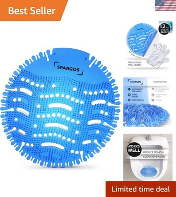 Urinal Screen Deodorizer 12 Pack Urinal Cakes Anti-Splash Toilet Smell Refres...