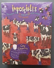 Impossibles "Cow Country" 750 Piece Jigsaw - No Edges + 5 Spares - New & Sealed
