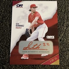 2024 Onyx Rips Seth Hernandez 32/35 Auto On Card