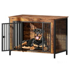 Dog Crate Furniture End Table 48"/40"/31"/27" Heavy Duty Indoor Kennel for Large
