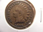 1864  Indian Cent,  Fine C/N Variety