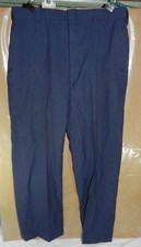 Men's Blue Military Pants size 35L - Tropical Polyester / Wool AF Shade 1549