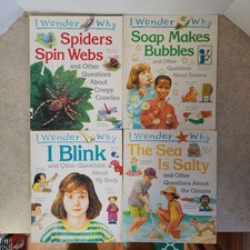 I Wonder Why. Soap Makes Bubbles, I Blink, Sea is Salty, Spiders Spin Lot of 4