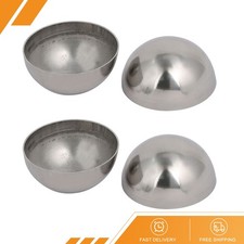 4pack 63mm OD 1mm Thickness 304 Stainless Steel Hollow Half Round Railing Balls