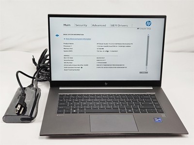 HP 15.6'' ZBook Studio G8 Intel Core i9-11950H 32GB RAM 1TB SSD RTX A3000