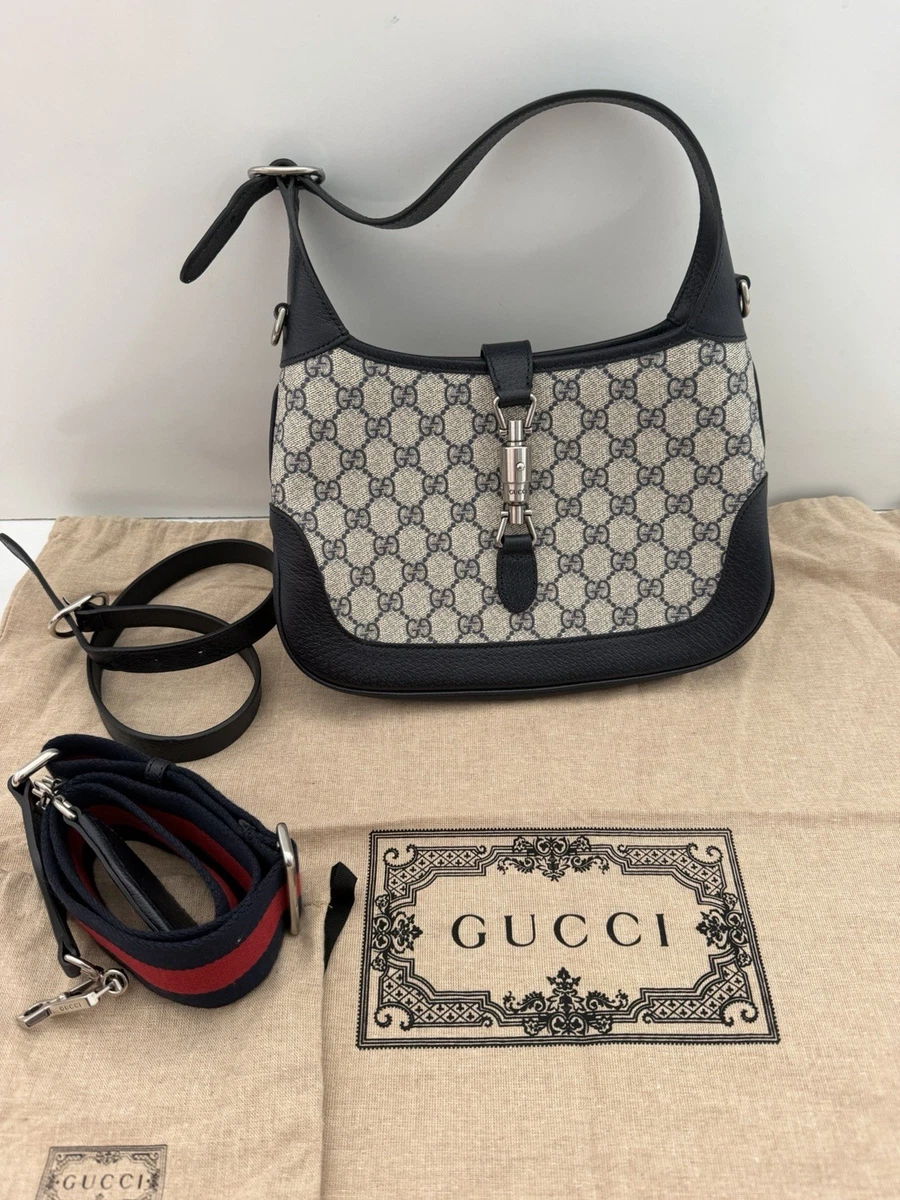 Gucci Jackie 1961 Canvas Exterior Medium Bags & Handbags for Women