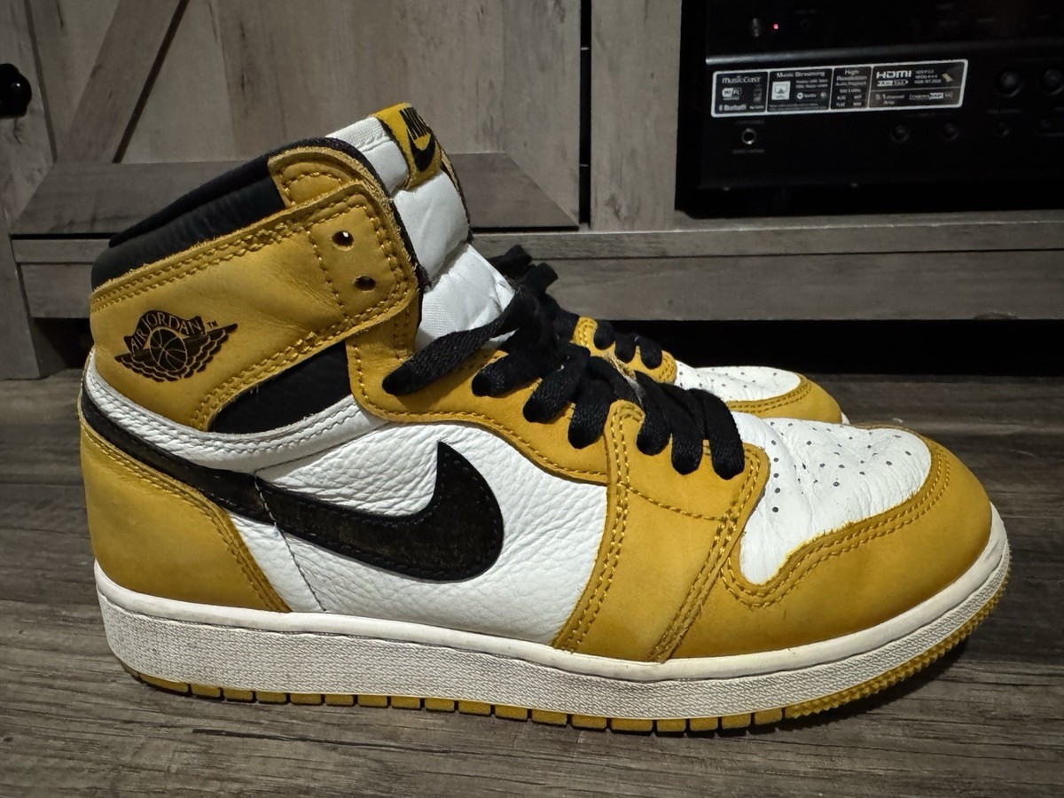 Nike Air Jordan Retro Yellow Ochre FD1437-701 Youth Shoes size