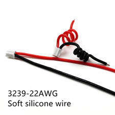 20 Sets Mini Micro JST-PH 2.0mm 2 Pin Male Connector with 10cm Silicone Wire ...