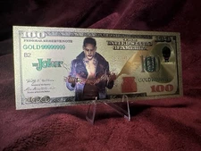 The Joker $100 Novelty Gold Foil Bill – Novelty Bill , Jared Leto Design