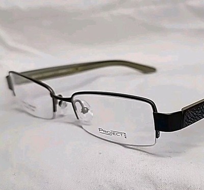 Project One Machiavelli Brown  / Green Titanium Eyeglass Frame 51/17/135