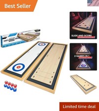 Shuffleboard and Curling 2 in 1 Tabletop Board Game