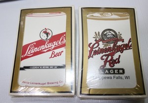 LEINENKUGELS Beer LEINIES Brewing Red Lager 2 Deck Poker Playing Cards SEALED