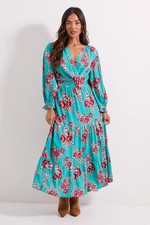 Dorothy Perkins Floral Midi Dress Womens Occasion Dresses