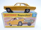 VINTAGE MATCHBOX SUPERFAST No.36c OPEL DIPLOMAT IN ORIGINAL BOX 1970