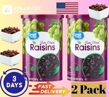 Great Value Sun-Dried Raisins, 20 oz (2 pack) Free Shipping