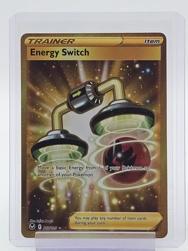 ENERGY SWITCH POKEMON SILVER TEMPEST GOLD SECRET RARE #212/195 Q7217