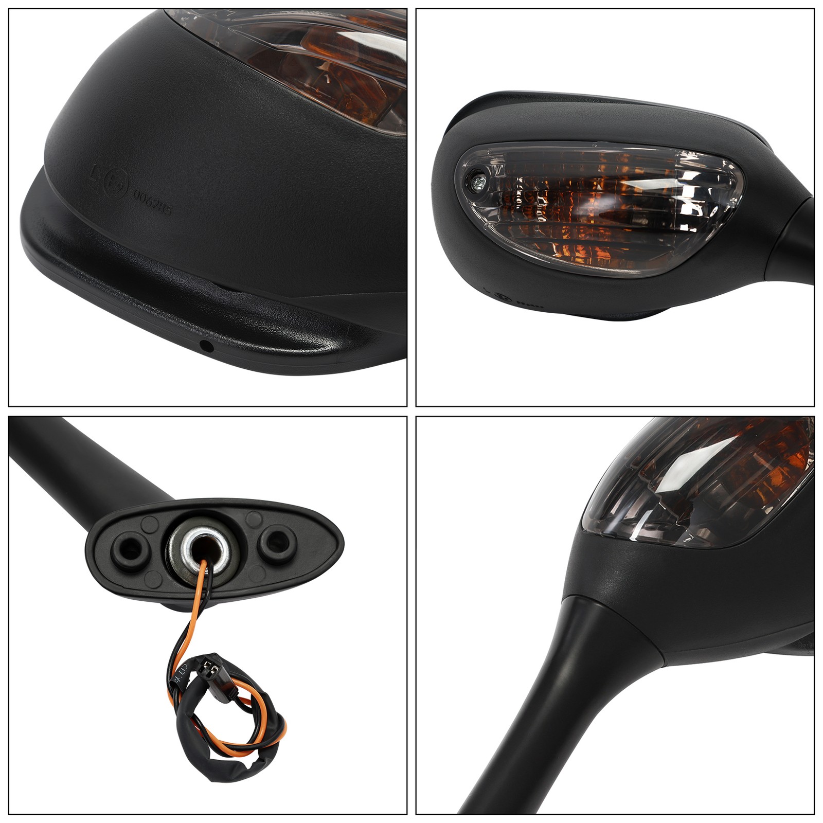 Rearview Mirrors w/ Turn Signal Fit For Suzuki GSXR 1000 GSXR600 GSX-R 750 06-24