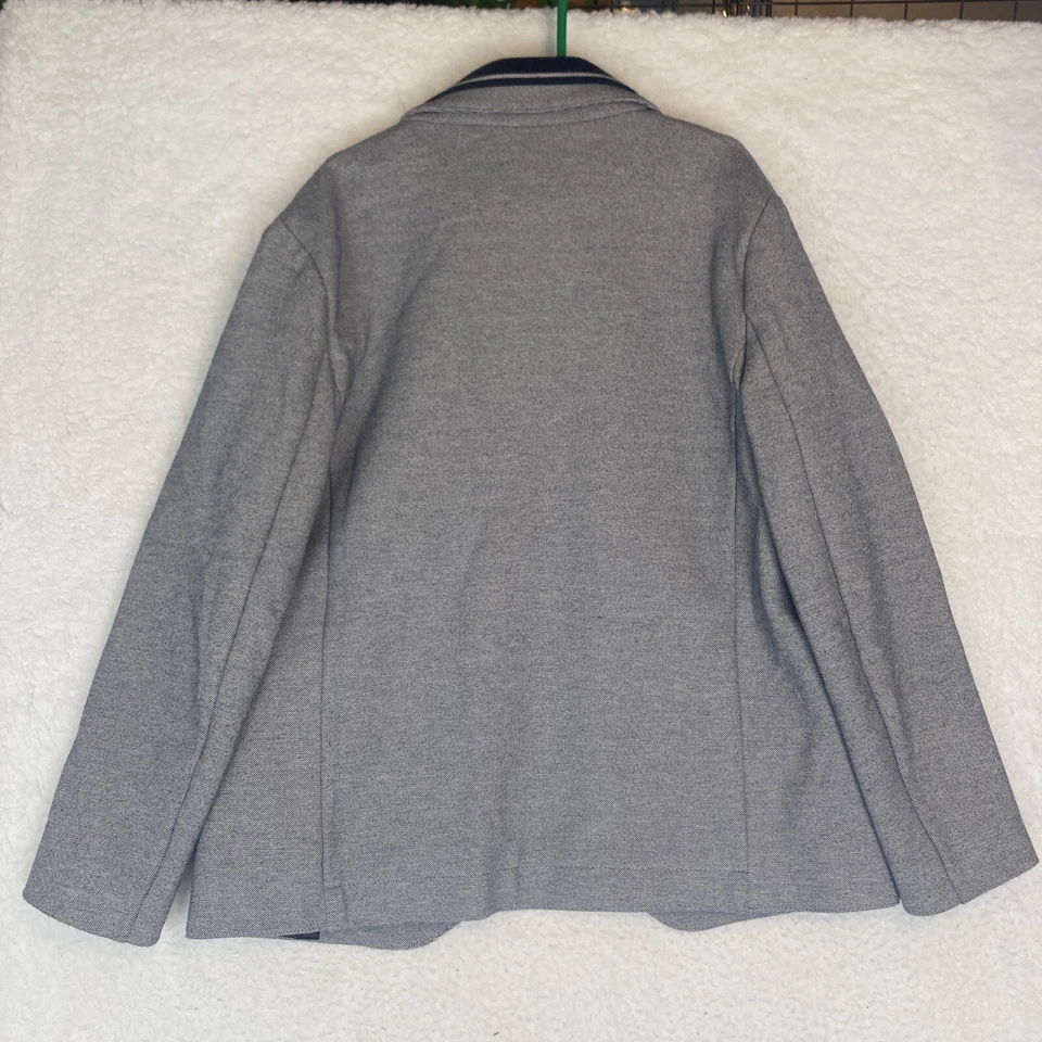Chaqueta Blazer IKKS Niños Talla 10 Azul Gris Elastizada Ropa Formal Foto 4 de 4