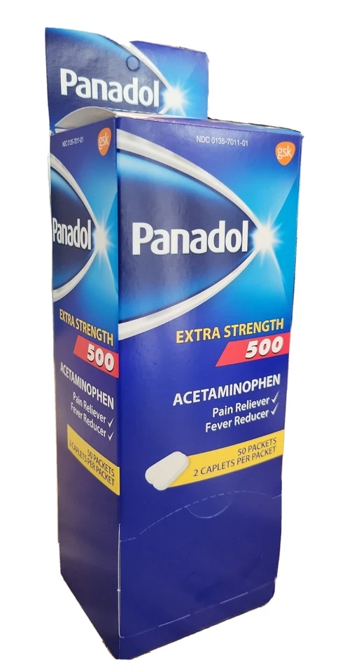 PANADOL 500 mg Extra Strength Pain Reliever Caplets 4 Boxes of 50 PKS EXP. 1/25 - Image 3 of 4