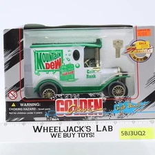 Mountain Dew Coin Piggy Bank 1996 Golden Classic Die-Cast Metal NEW MISB