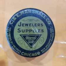 Vintage C & E Marshall Co. Jewelers Supply Tin