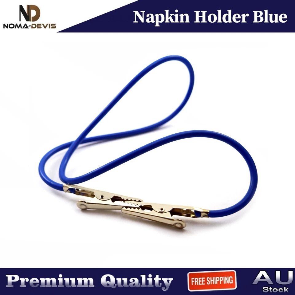 Juego de 3 pinzas para babero soporte servilletero de silicona ajustable herramientas médicas flexibles Foto 2 de 4