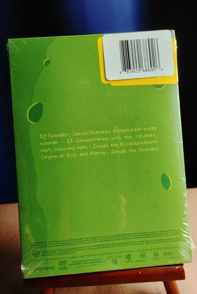 Rick and Morty: The Complete Third Season (DVD, 2018, 2-Disc Set) NEW PROMO - Image 2 of 2