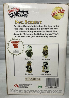 Gemmy Industries Dancing Hamster Sgt. Scruffy | eBay
