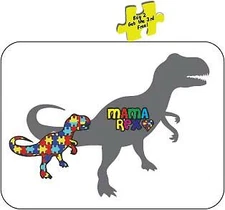 Autism MAMA T REX DINO Decal Sticker p642 Free Same Day Shipping