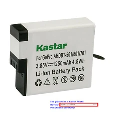 Kastar Replacement Battery for GoPro AHDBT-601 Hero 6 GoPro Hero6 HD Silver