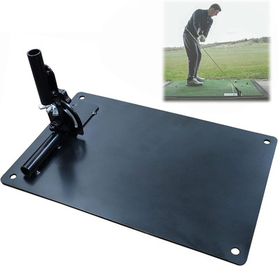 Golf Practice Plate Durable Metal Professional Swing Trainer Practice Tool Train