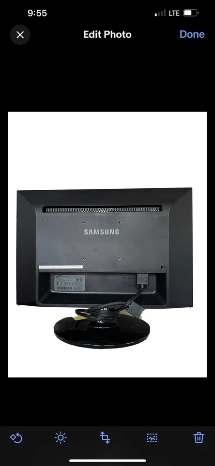 Samsung Syncmaster 2253LW Computer LCD Monitor 22" Widescreen WSXGA 1680 x 1050 - Image 4 of 4