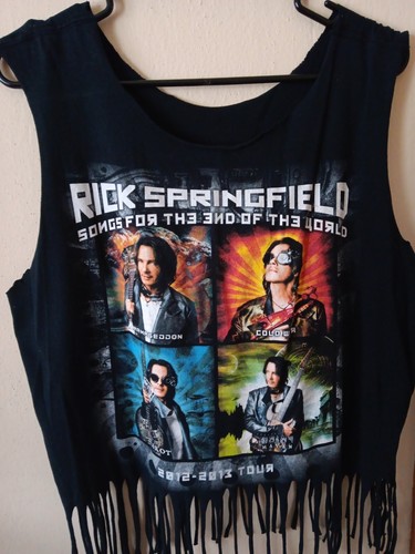 Rick Springfield SFTEOTW Tank Rock Shirt Tour Shirt 2012-2013
