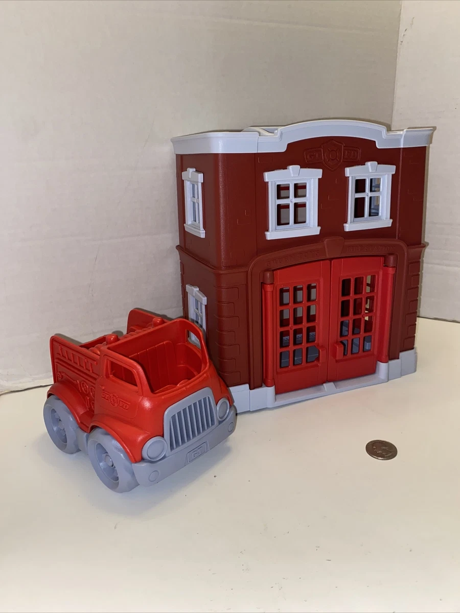 Green toys fire station playset 2025