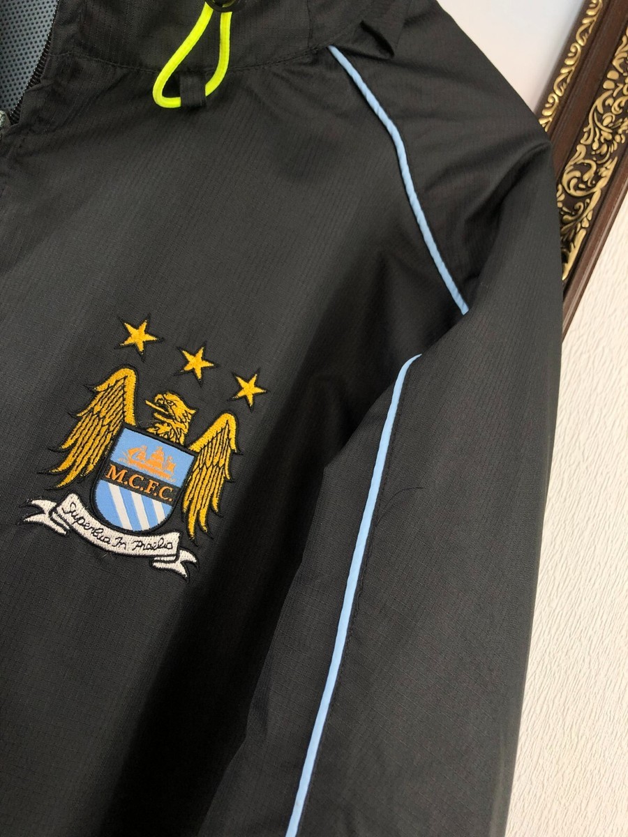 Vintage Manchester City Football Jacket Soccer Windbreaker Track