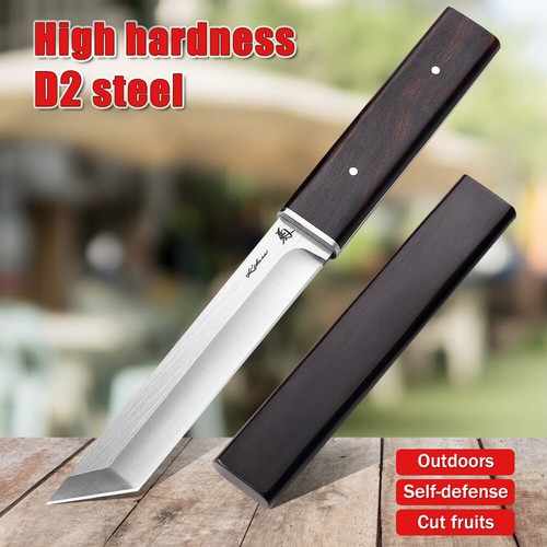 Full Tang Japanese Katana-Tanto Fixed Blade Knife Short Sword Katana Tactical - Picture 4 of 15