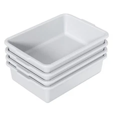 13 L Commercial Bus Box/Utility Box Dish Wash Basin Tub 4 Packs