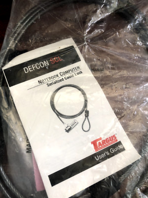TARGUS laptop cable lock. New in original packaging