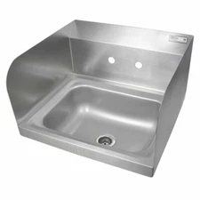 John Boos PBHS-W-1410-SS Wall Mount Hand Sink 14"x10"x5" w/ Side Splashes