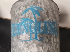 Yuengling Lager Galvanized Ice Bucket Palm Tree Oldest Brewery In USA HTF