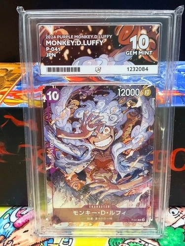 One Piece Luffy P-041 ACE 10 Gem Mint Japanese 2024