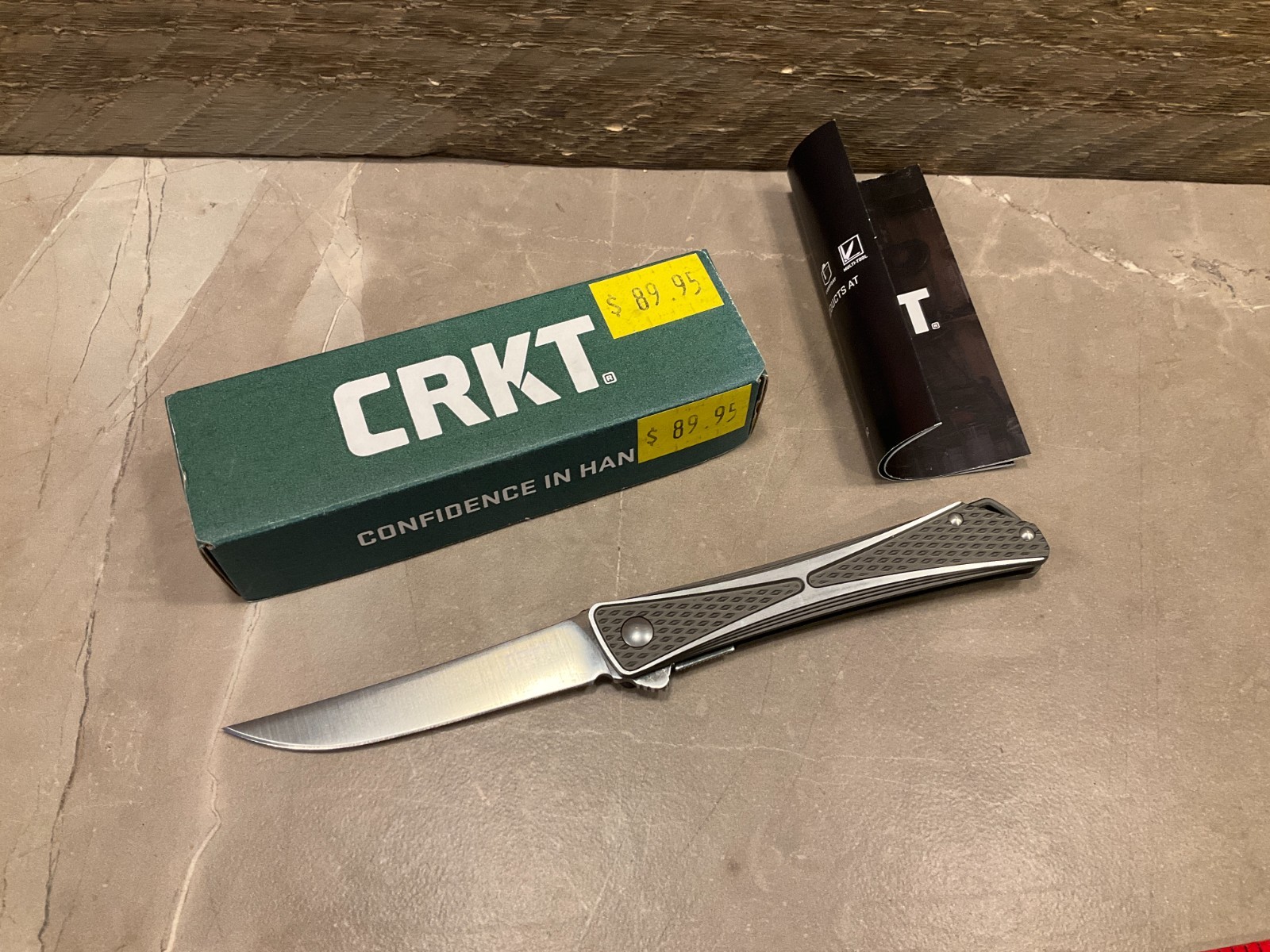 CRKT  7530 CROSSBONES Park Design Assisted Opener Pocket Knife  New in Box