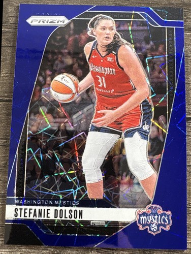 2024 Panini WNBA Prizm Stefanie Dolson #34 Blue Velocity Mystics